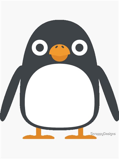 "Penguin Emoji" Sticker by ScrappyDesigns | Redbubble