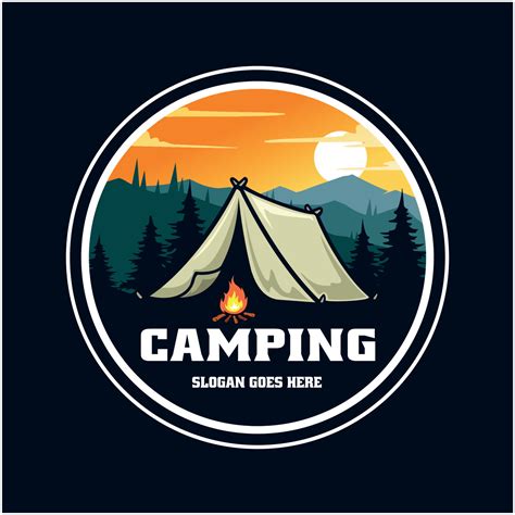 camping and adventure illustration logo vector badge 17401663 Vector Art at Vecteezy