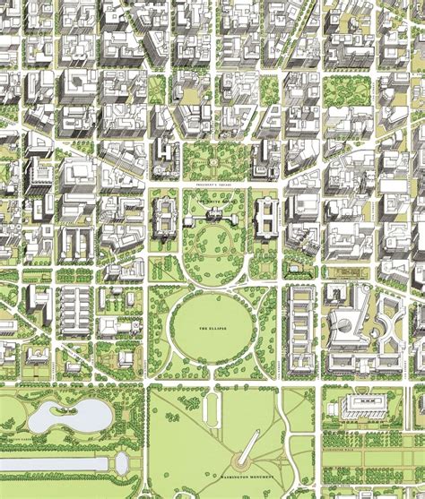 Map of Washington, D.C. in 2000 - White House Historical Association