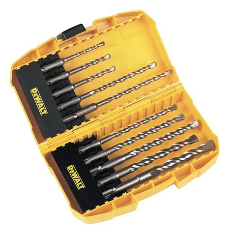 DeWalt 5-12mm Masonry Drill Bit Set, 10 Piece | Departments | DIY at B&Q