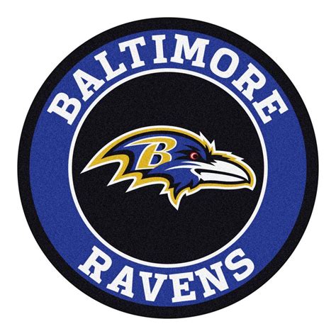 FANMATS NFL Baltimore Ravens Purple 2 ft. x 2 ft. Round Area Rug-17951 - The Home Depot