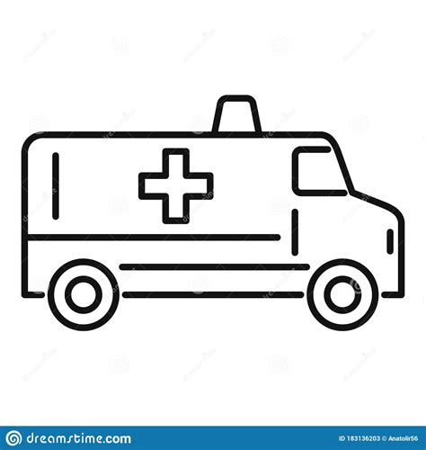 Ambulance Drawing Outline