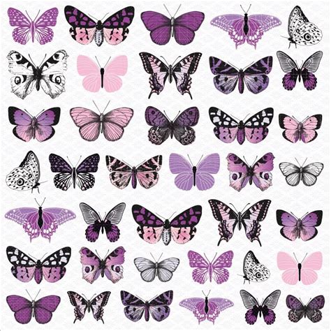 Violet Crush 12 x 12 Butterflies Sticker Sheet - KaiserCraft | Butterfly printable, Butterfly ...