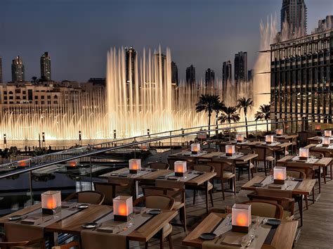 Armani Hotel Dubai – Burj Khalifa, Dubai, UAE – Fountain View Dining ...