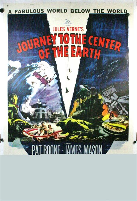 JOURNEY TO THE CENTER OF THE EARTH, Jules Verne original movie poster