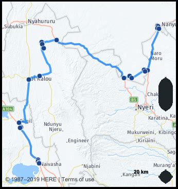 What is the distance from Nanyuki Kenya to Naivasha Kenya? Google Maps Mileage, Driving ...