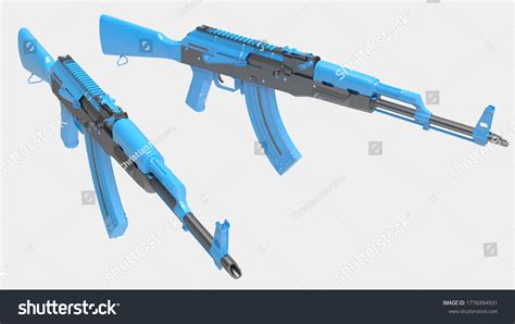 Machine Gun Right Side View Isolated Stock Illustration 1776994931 | Shutterstock