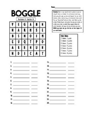 Rules for Boggle | Activity Shelter