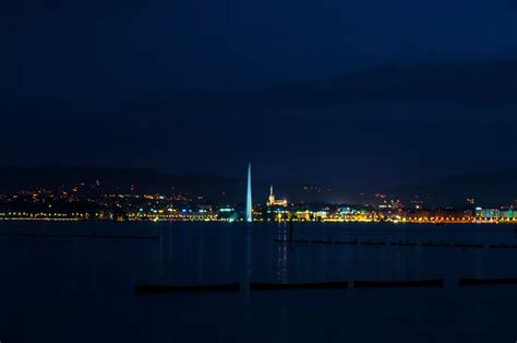 Night View of Geneva, Switzerland