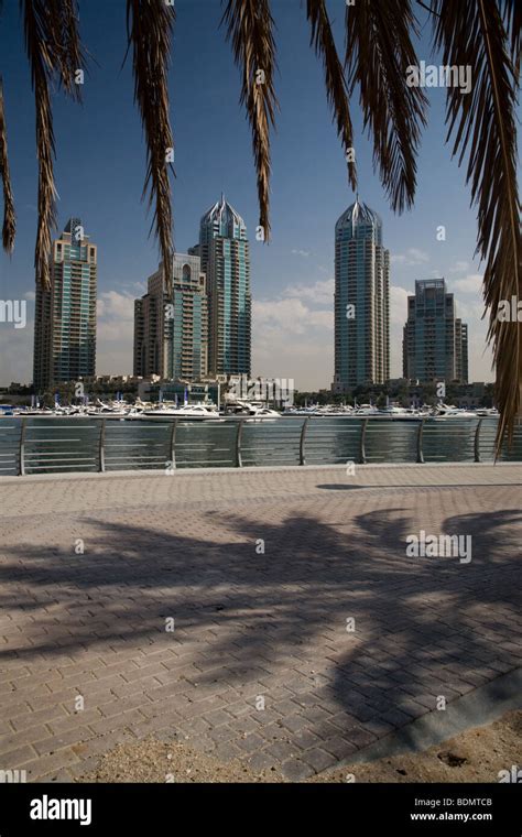 Dubai Marina Buildings Dubai UAE Middle East Stock Photo - Alamy