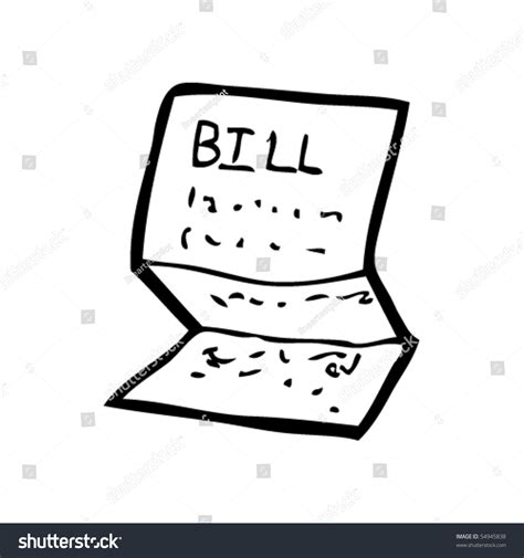 Bill Drawing Stock Vector (Royalty Free) 54945838 | Shutterstock