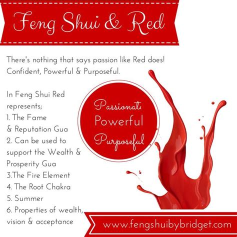 Feng Shui and the colour red, passionate, powerful, purposeful. #fengshuicolourred, #red, www ...