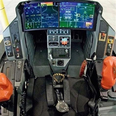 the cockpit of an airplane with two pilot's instruments