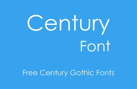 Century Gothic Font Free - Download Fonts