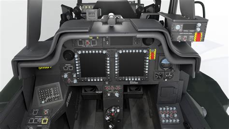 3D Boeing AH-64D Apache Cockpit High Detail Model - TurboSquid 1976731