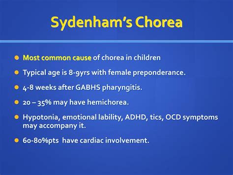 PPT - MOVEMENT DISORDERS IN CHILDREN PowerPoint Presentation - ID:284785