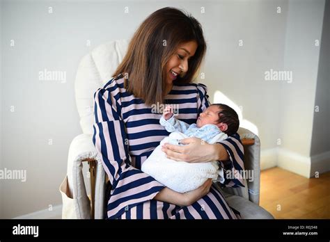 Tulip Siddiq, MP for Hampstead and Kilburn, with her newborn son ...