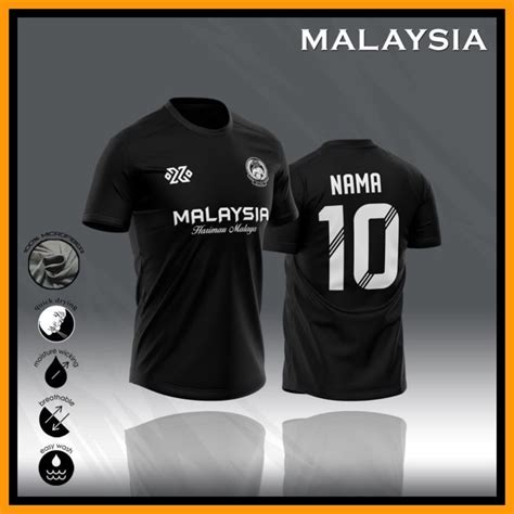 jersey malaysia custom nameset harimau malaya men jersi harimau malaya 21 22 jersi malaysia ...