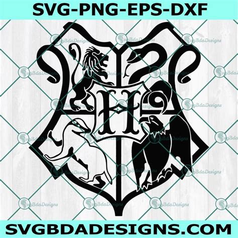 Hogwarts Crest Svg, Harry Potter Svg, Hogwarts Svg, | Hogwarts crest ...