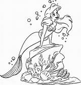 Little Mermaid Printable Coloring Pages sketch template