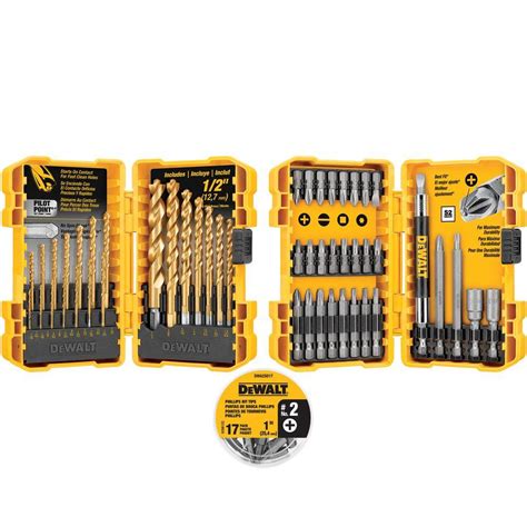 DEWALT Titanium Drill and Steel Drive Bit Set (70-Piece)-DWA70DDTWRHD ...