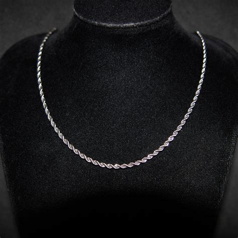 2.5mm Rope Chain - Silver – Luxsy Jewels