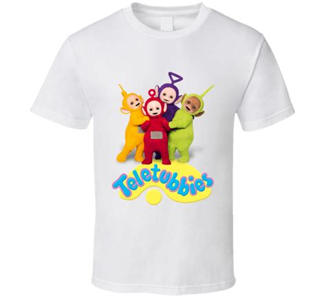 Teletubbies TV Show Childrens Favourite Family Channel Tinkie Winkie Dipsy Lala Po T Shirt