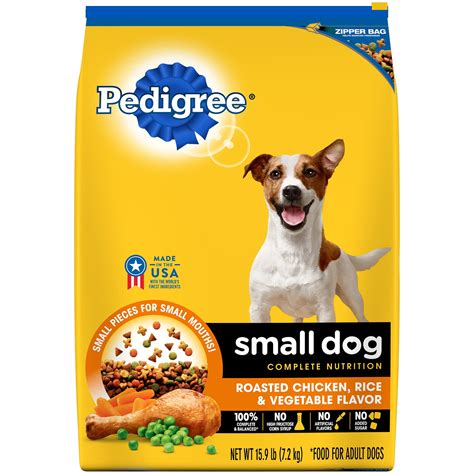 PEDIGREE Small Dog Complete Nutrition Adult Dry Dog Food Roasted Chicken, Rice & Vegetable ...