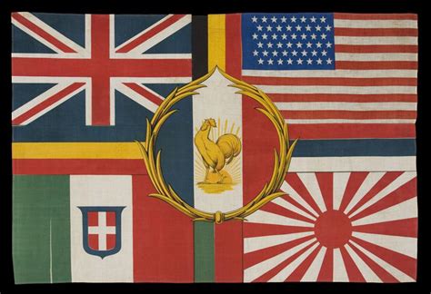 WW1 French made Entente flag, a one of a kind rendition from 1918 [xpost from r/vexilology] : r ...