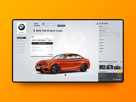 BMW Car Configurator Interface by Carlos Ugo on Dribbble