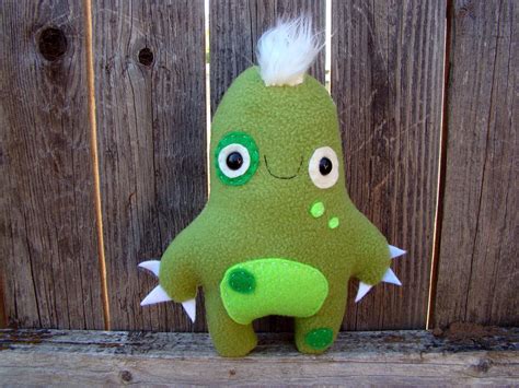 Monster plush toy green | Etsy | Monster craft, Handmade plush ...