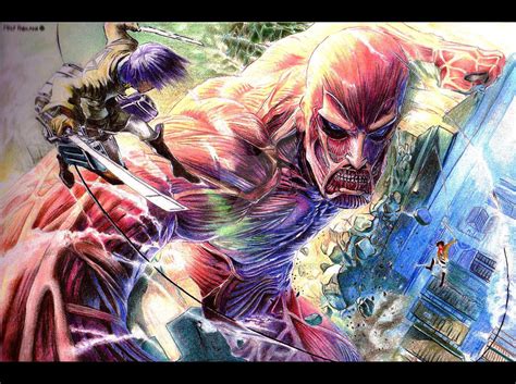 Colossal Titan sketch fanart Shingeki no Kyojin by MalfSilentdark on DeviantArt