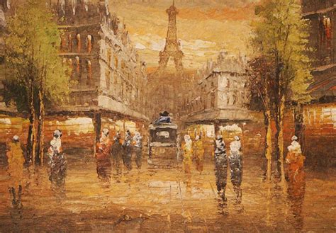 Paris Oil Painting - Antique1900 - Antique1900