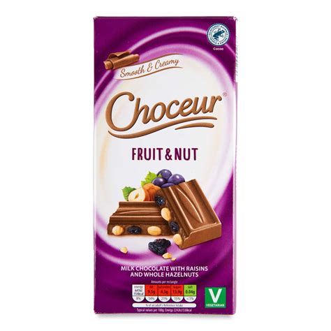 Smooth & Creamy Fruit & Nut Milk Chocolate 200g Choceur | ALDI.IE