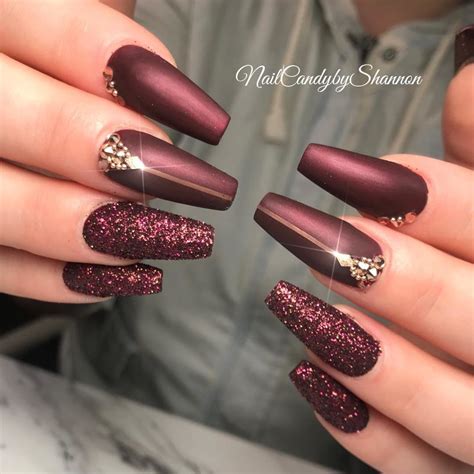 55 Pretty and Awesome Burgundy Nail Art Designs | Style VP | Page 35