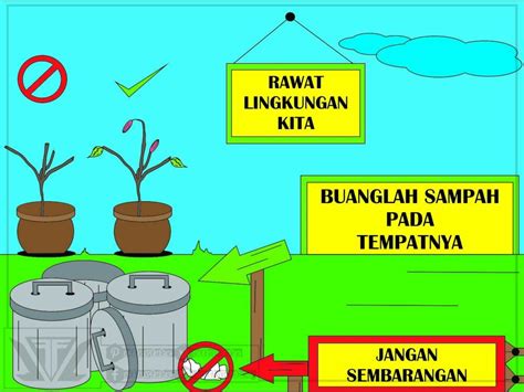 Poster Slogan Kebersihan Lingkungan Sekolah – Ilustrasi