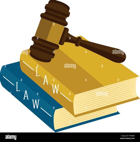 Law books with a gavel icon Stock Vector Image & Art - Alamy