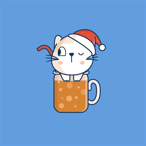 Premium Vector | Cute cat in cup