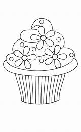 Cupcake Coloring Pages ⋆ coloringrocks sketch template