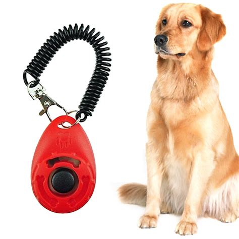 4PCS Dog Training Clicker with Wrist Strap Dog Training Clickers 2 in 1 Whistle and Clicker Pet ...