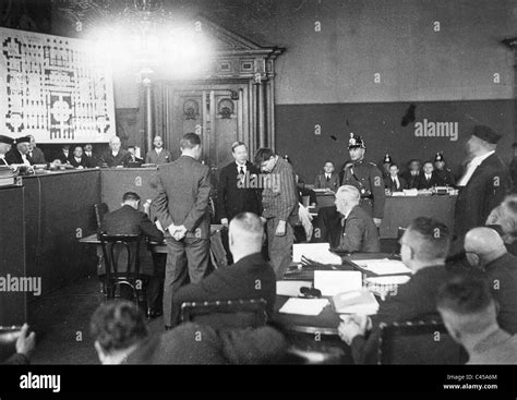 Martinus van der Lubbe in the Reichstag fire trial, 1933 Stock Photo - Alamy