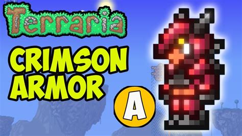 Terraria how get CRIMSON ARMOR | Terraria 1.4.4.9 Crimson Armor ...