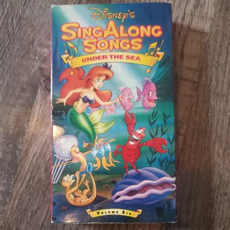 DISNEY SING ALONG Songs Little Mermaid Under the Sea VOL 6 (VHS) Tested £7.52 - PicClick UK