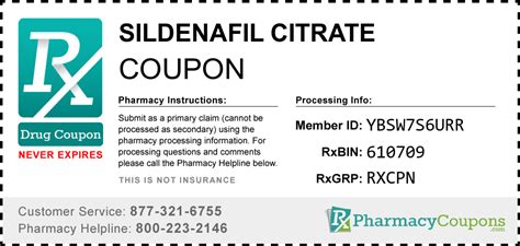 Sildenafil Citrate Coupon - Pharmacy Discounts Up To 80%