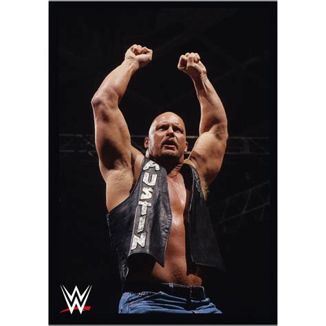 WWE Stone Cold in Ring Poster- Unframed A3