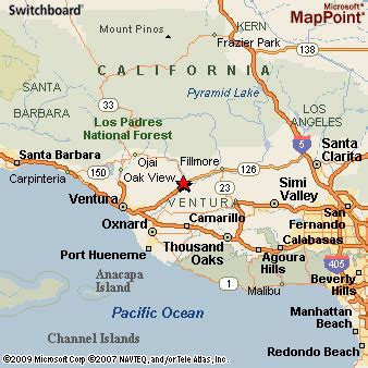 Where is Santa Paula, California? see area map & more