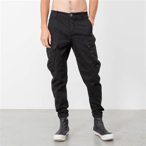 BLACK CARGO PANTS|wolfensson