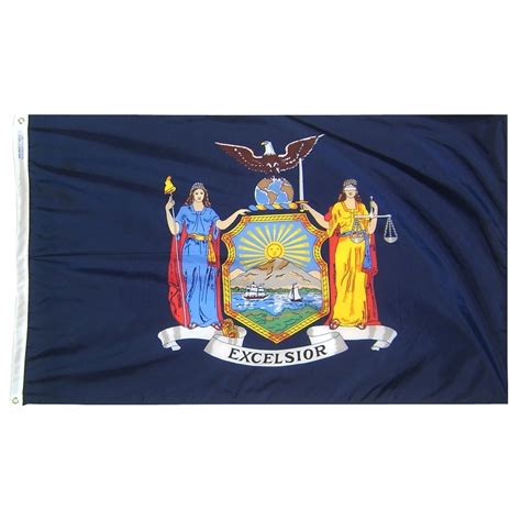 New York State Flag 2 x 3 ft. for Outdoor Use