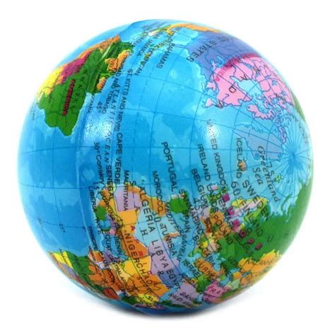 1x Colorful World Map Geography Globe Interesting Tool Pressure Relief ...