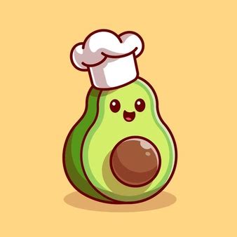 Premium Vector | Cute avocado chef cartoon | Cute cartoon drawings, Cute avocado, Avocado cartoon